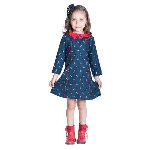 Blue Peterpan Full Sleeve Kids Dress