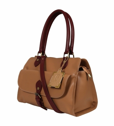 Beige Light Brown Ladies Synthetic Leather Bags Gender: Women