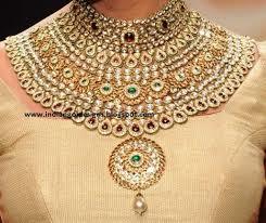 Designer Gold Diamond Necklace Sets