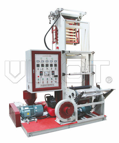 Mini Film Blowing Machine - SJ - 45M | Single Screw Design, 40kg/h Capacity, PLC Control, AC Motor, 11 Heating Power, 1500kg Weight, Dimensions 2600*1900*3500