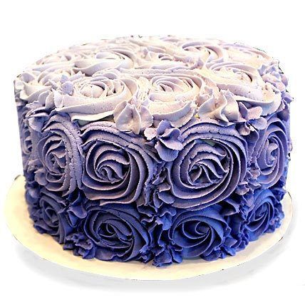 Blue Rose Cake