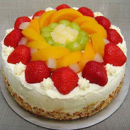 Fresh Fruit Gateau Cake