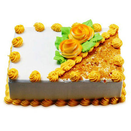 Rectangular Butterscotch Treat Cake