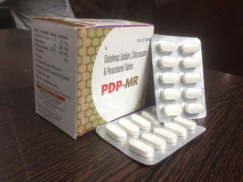 Diclofenac,Paracetamol And Chlorzoxazone Tablet Drug Solutions