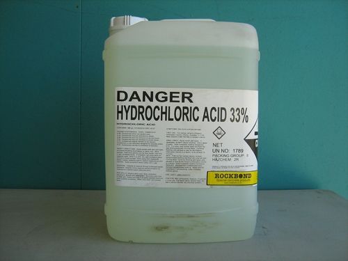 Pure Hydrochloric Acid - Commercial Grade 30 to 33% Purity | High-Quality Exporter, Manufacturer, and Supplier