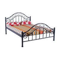 Silver Iron Bed