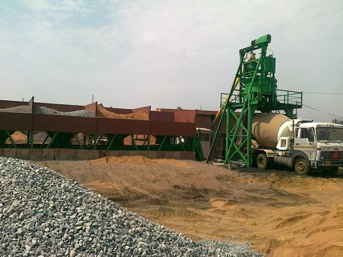 Pan Type Concrete Batch Mix Plant No Assembly Required