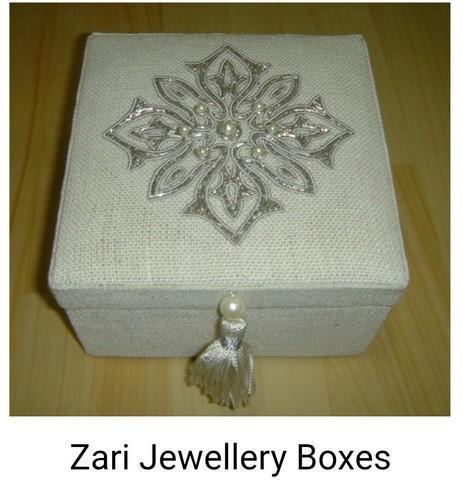 Zari Embroided Jewellery Box