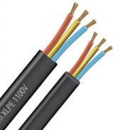 विंडिंग वायर और 3 कोर फ्लैट केबल