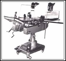 Hydraulic operating tables