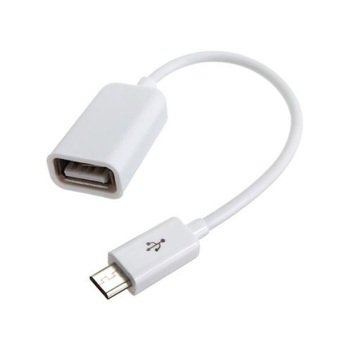 Micro USB OTG White Cable 