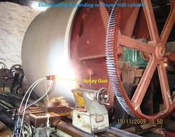 Duel Coating And Grinding Apllied On Paper Mill Cylinder