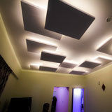 Pop Gypsum And Grid Ceiling