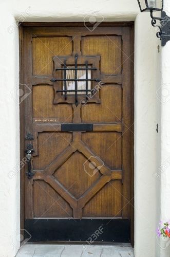 Wooden Doors Steel Railing