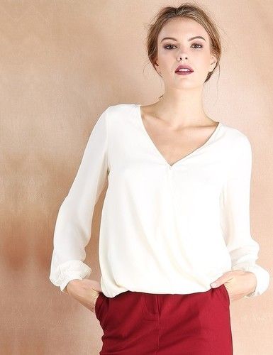 Ladies Plain White T-Shirt