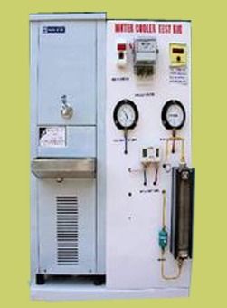 Water Cooler Test Rig - Insulated Stainless Steel Tank, Hermetically Sealed Compressor, R-134 Refrigerant, Digital Temperature Indicators, Dual Pressure Gauges, Direct Expansion Evaporator