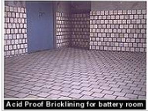 Acid Proof Brick Lining for Battery Room By Kalyani Systems