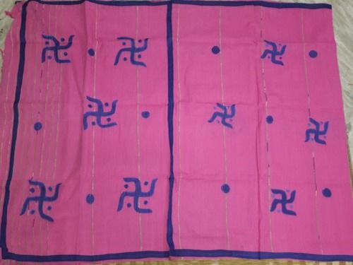 Pink Skin Friendly Ghicha Saree