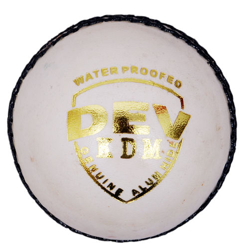 Dev White Leather Ball