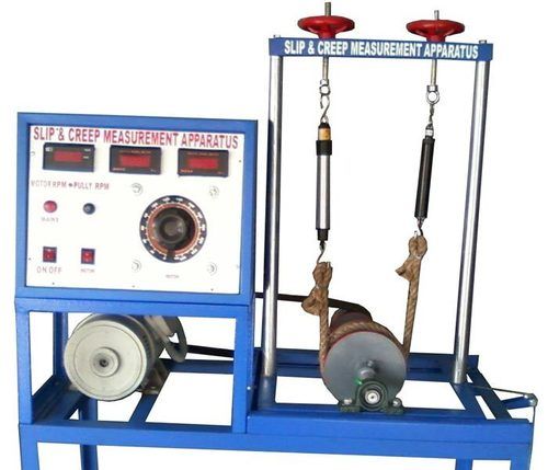 Slip And Creep Measurement Apparatus - Variable Speed D.C. Motor, Dual Pulley System | Adjustable Belt Tension, Digital Speed Measurement