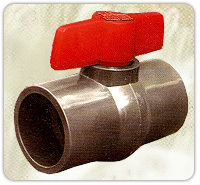 Solid Ball Valve - Polypropylene, 15 mm to 100 mm Size Range, One Piece Body Design - Immaculate Quality for Agricultural and Domestic Use