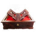 Wooden Handicraft Book Stand Cum Holder Box 
