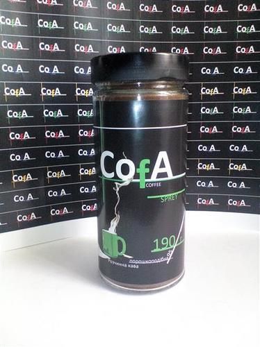 CofA Spprey Instant Coffee 190G Glass