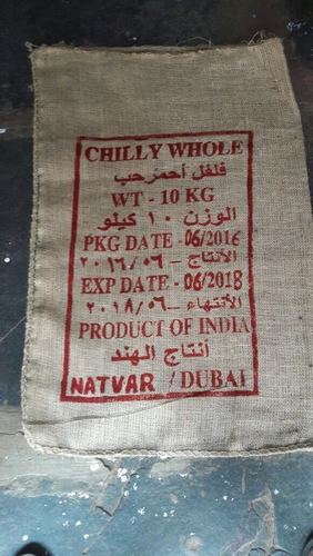 Jute Sack for Chilly Packaging