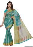 Net Saree Fancy Style Color Rama Turquoise