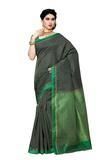 Style Black Color Art Silk Saree Kanjivaram