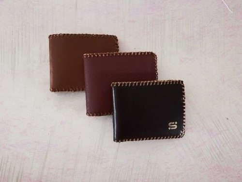 Wallet With Hand Stitching