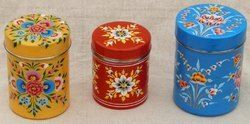 Silver Printed Tea Tin Cans