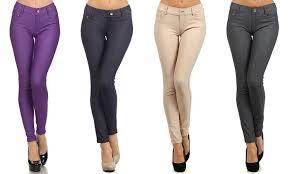 Colored Ladies Jeggings - Premium Cotton Blend, Stylish Fit and Vivid Color Options