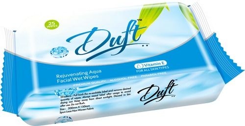 Duft Rejuvenating Aqua Facial Wet Wipes (25 Wipes)