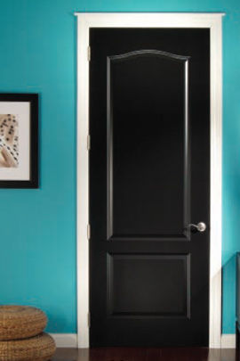 Moulded PVC Door - Custom-Made Panels, Textured Wood Finish with Advanced Laminating Technology