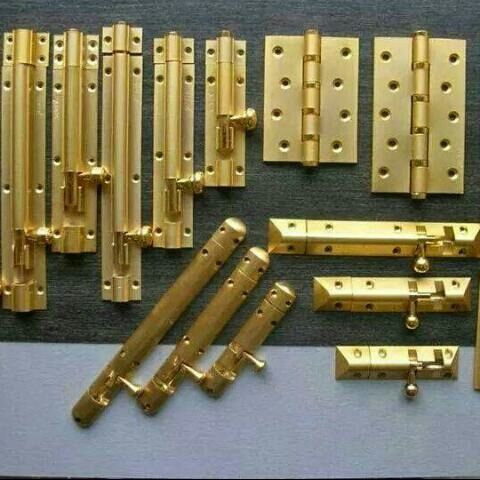 Brass Hinges And Tower Bolts - High Grade Brass, Reliable Durability | Top Quality Manufacturing Techniques