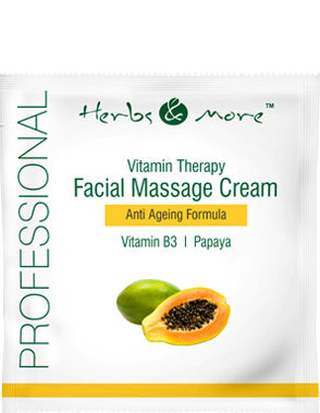 Facial Massage Cream - Enriched with Vitamin B3, Papaya, Pomegranate Extracts | Exfoliates, Rehydrates, and Revitalizes for Youthful, Glowing Skin