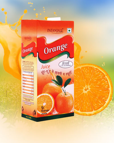 Patanjali Orange Juice - 200ml Fruit Drink | No Preservatives, Chilled Delight with Antioxidants