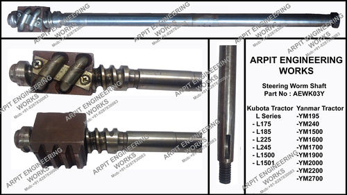 Kubota L Series & Yanmar Steering Worm Shaft