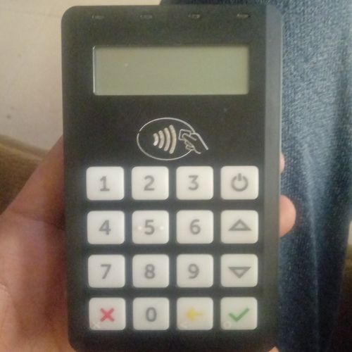 Black Banking Card Swipe Machine