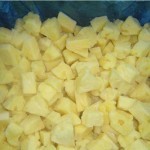 Frozen Pineapple - Tidbits Cut IQF, Pure Yellow Color, 10kg/PE/Carton, Seasonally Available