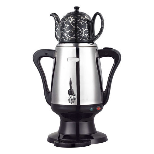 Stainless Steel Body Electric 3L Russia Samovar with 1L Ceramic Kettle