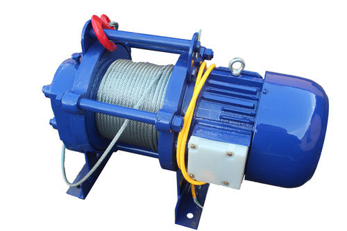 Red Electric Cable Pulling Winch