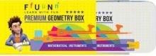 Geometry Box - Durable Plastic, Multiple Designs and Sizes | Attractive Selection for Students