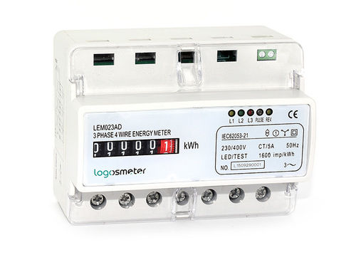 LEM023 Series DIN Rail Three Phase Electronic Energy Meter