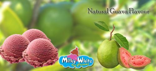 Natural Guava Flavour Icecream