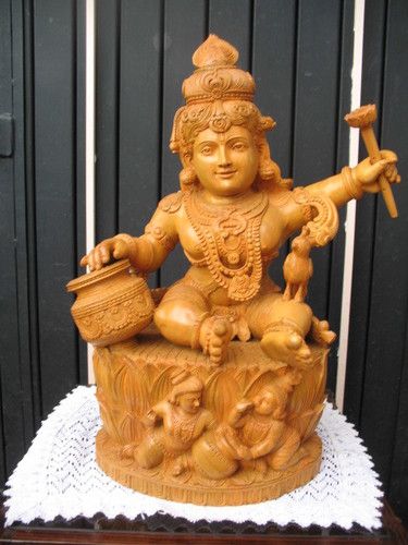 Sandalwood Balkrishna Statue