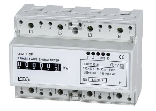 Lem021 Series Din Rail Three Phase Electronic Energy Meter