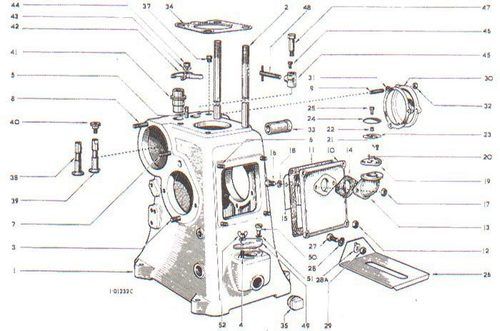 Plate 3 - Crankcase - Single Cylinder Only