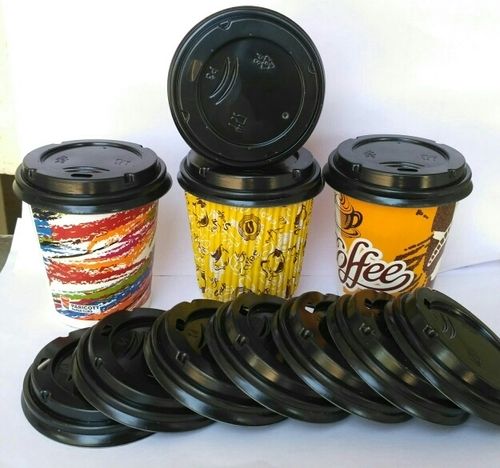 Rigid Paper Coffee Cups With Sipper Lid